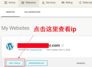 “Site Tools”按钮