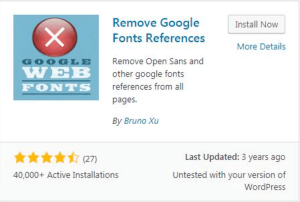 Remove Google Fonts References