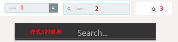 搜索框的外在表现形式