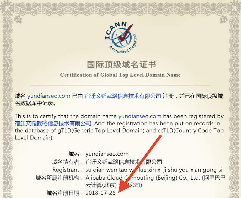 国际顶级域名证书